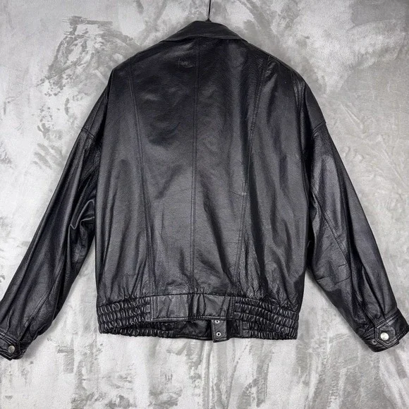 Wilsons Leather Experts Men's XLT Thinsulate 3M Heavy Zip Jacket Black‎ VTG - Picture 14 of 15